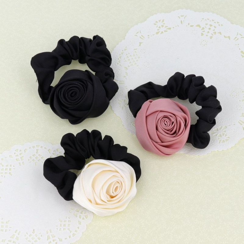 シュシュ ビッグ ローズ 巻きバラ 薔薇 ヘアゴム ヘアポニー – OSEWAYA