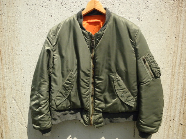 実名復刻 縦ステッチ リアルマックイーン MA-1 E型 L 【公式通販】