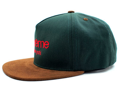 レア】supreme Classic Logo Suede panel cap レア】supreme Classic
