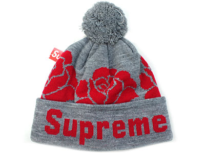 Supreme 'Rose Beanie'ビーニー ニットキャップ ローズ 薔薇 ボンボン