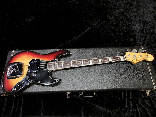 1974 Fender Jazz Bass Sunburst/Rose - ヴィンテージギター買取り