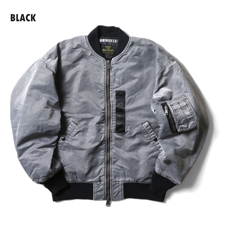 HOUSTON / ヒューストン 51505 PIGMENT DYE RELAX MA-1 FLIGHT JACKET
