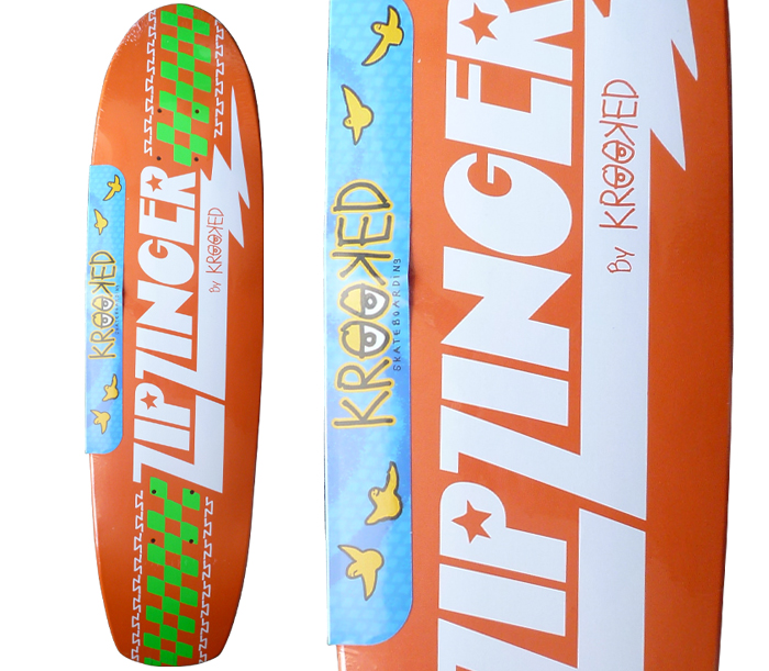 KROOKED ZIP ZINGER クルキッド ジップジンガー希少ロングボード