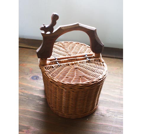 新品 未使用 KIYATA キヤタ りす バスケット レア かご 新品 未使用