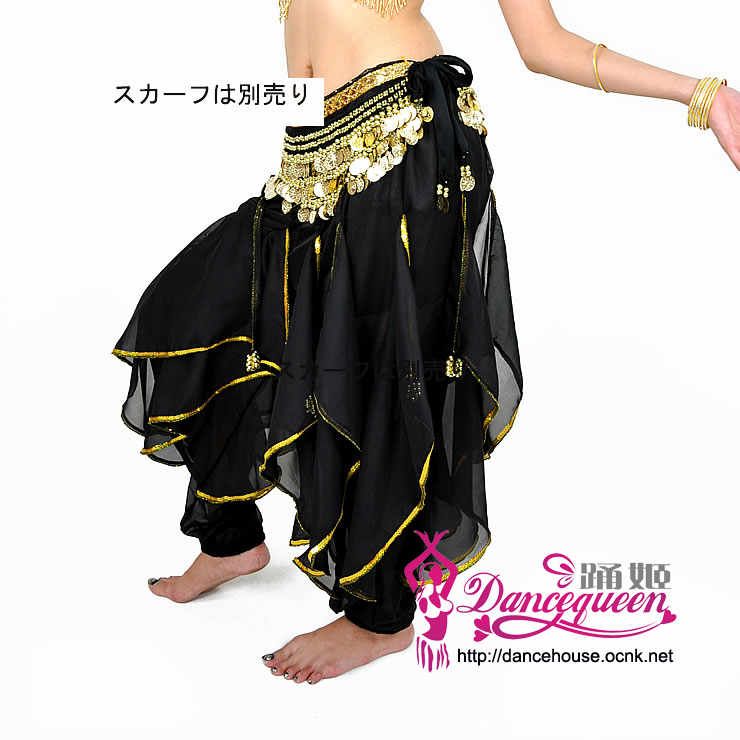 ベリーダンス・トライバルハーレムパンツカーキ色