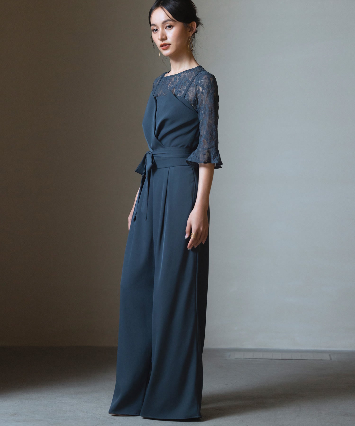 レースブラウス ジャンプスーツ セットアップ パンツドレス パーティー