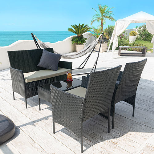 nanaohon様ラタン調ガーデンテーブルセット nanaohon様ラタン調