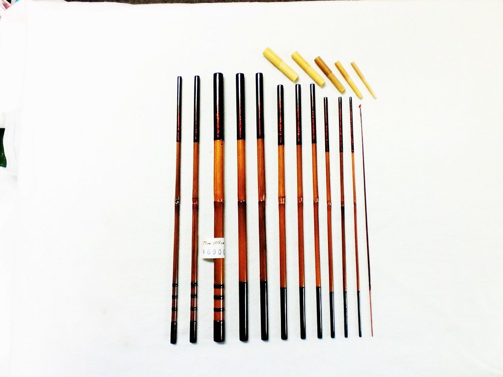 ハンドメイド】竹竿 タナゴ竿 4尺 仕掛けSET ハンドメイド】竹竿