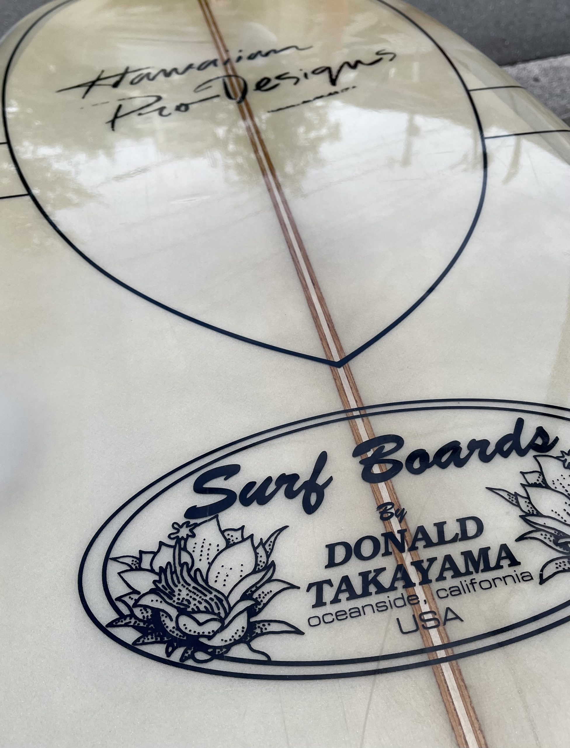 レア 本人DTマーク有り ドナルドタカヤマ レトロツインサーフボード5.4