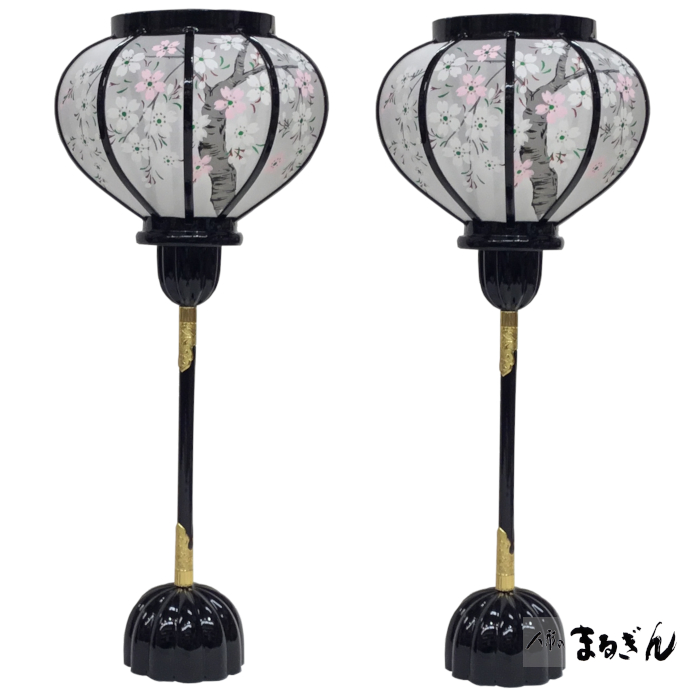 雛人形用 雪洞（ぼんぼり）】極上 木製 菊灯 大々 【高さ約41cm】LED
