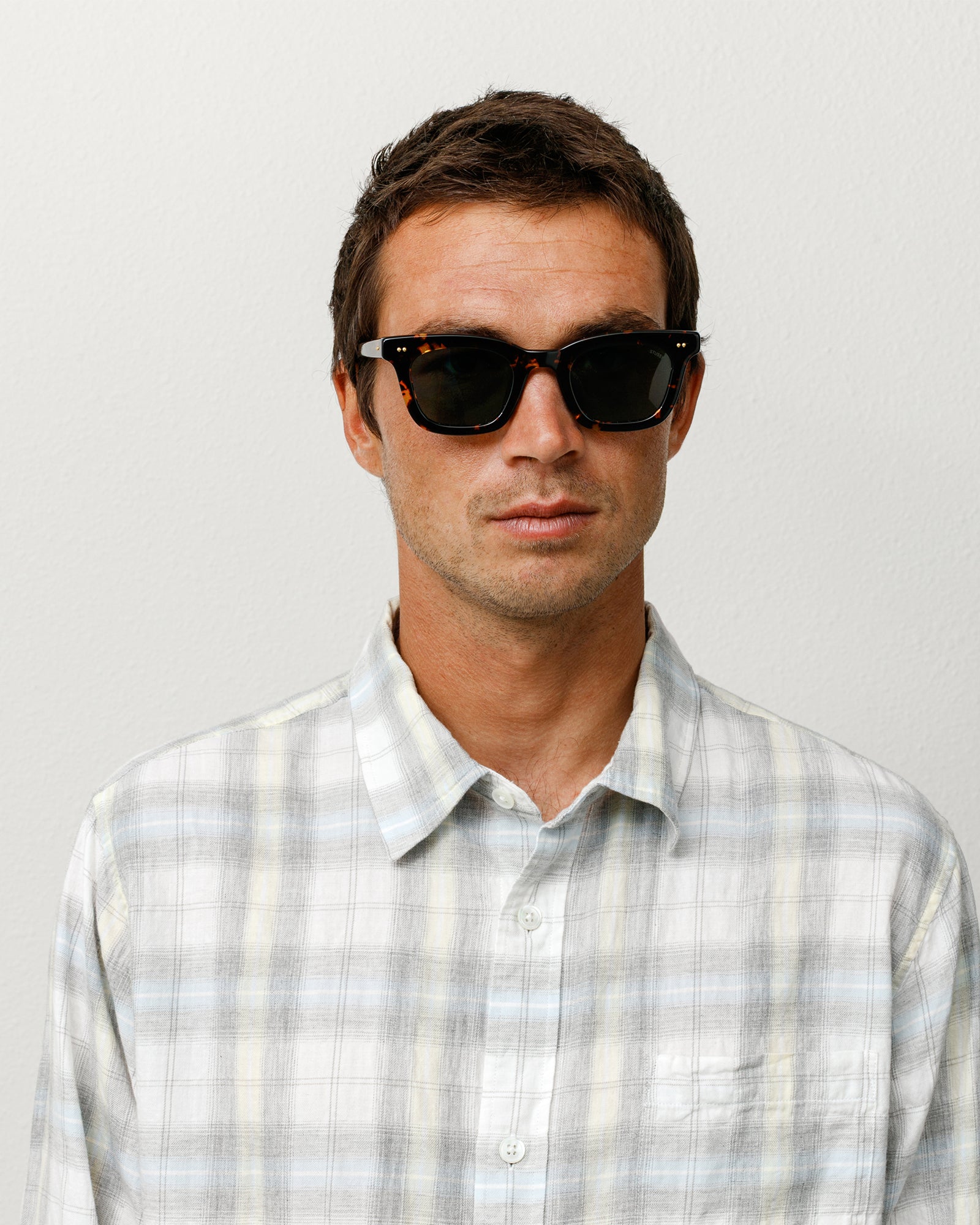 Ace Sunglasses – Tortoise/Dark Green Lens | All Accessories | Stüssy