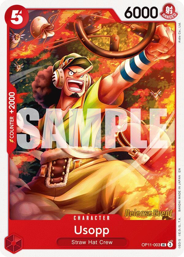 Usopp - A Fist of Divine Speed Release Event Cards - One Piece