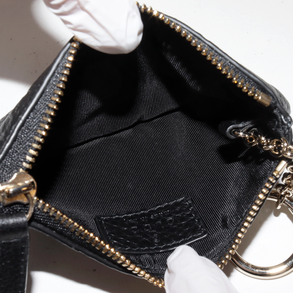 新品】GUCCI GGエンブレム キーポーチ トープレザー