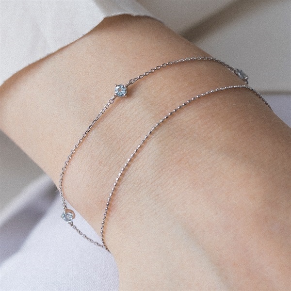 K10ホワイトゴールド ブレスレット | 110926133204 | 【公式】4