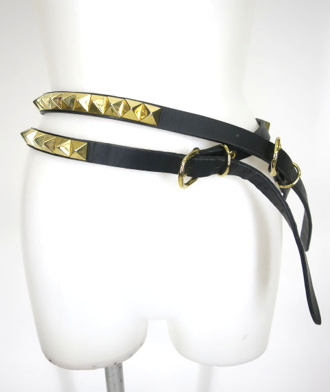 alice auaa / ピラミッドスタッズダブルベルト | 高価買取ならTokyo