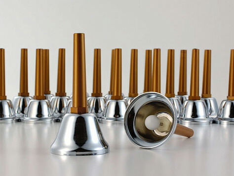 楽天市場】【日本製】ミュージックベルシルバー23音セット