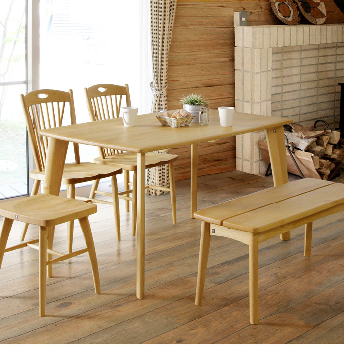 楽天市場】ダイニングチェア のみ バター アルダー材 板座 オイル