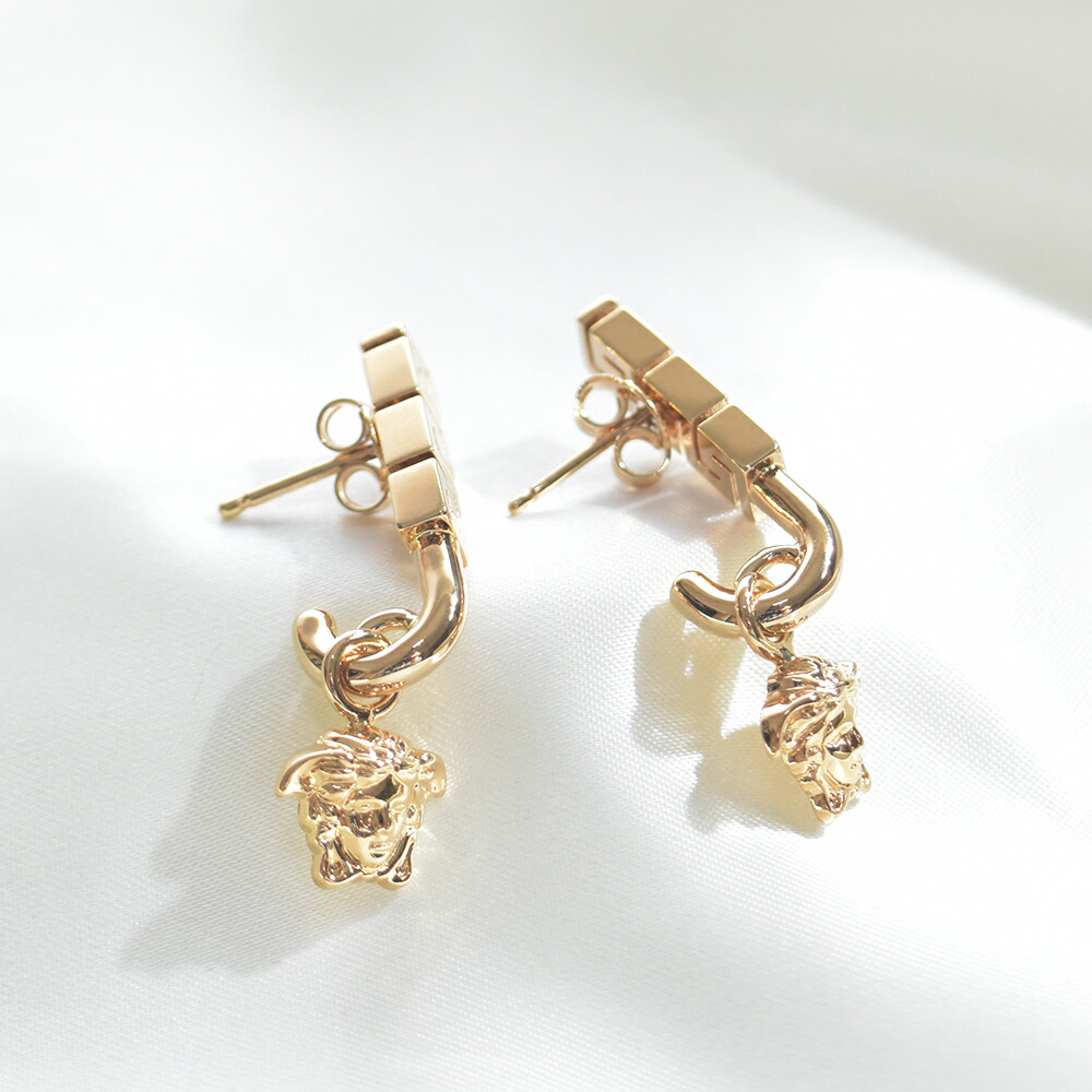 未使用級 VERSACE ヴェルサーチェ ピアス 片耳用 メデューサ ゴールド