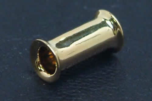 楽天市場】[ 18金 ボディピアス 8G ] 18金 ダブルフレア 8ゲージ 8Ga