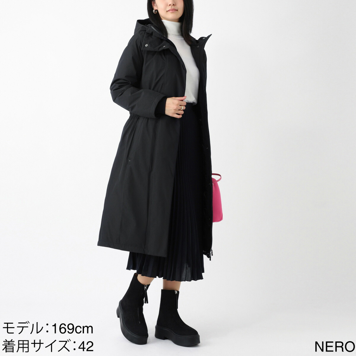 楽天市場】ヘルノ HERNO ダウンコート ブラック レディース 大きい