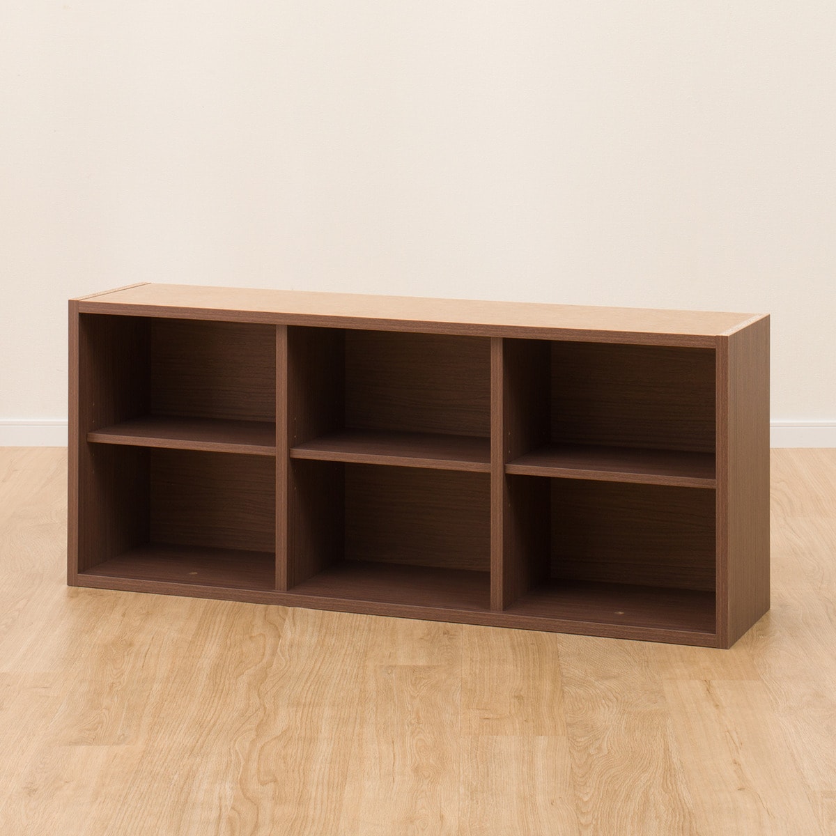 ニトリ本棚ダークブラウン 6段(注意！上置き2段は別売！) ニトリ本棚