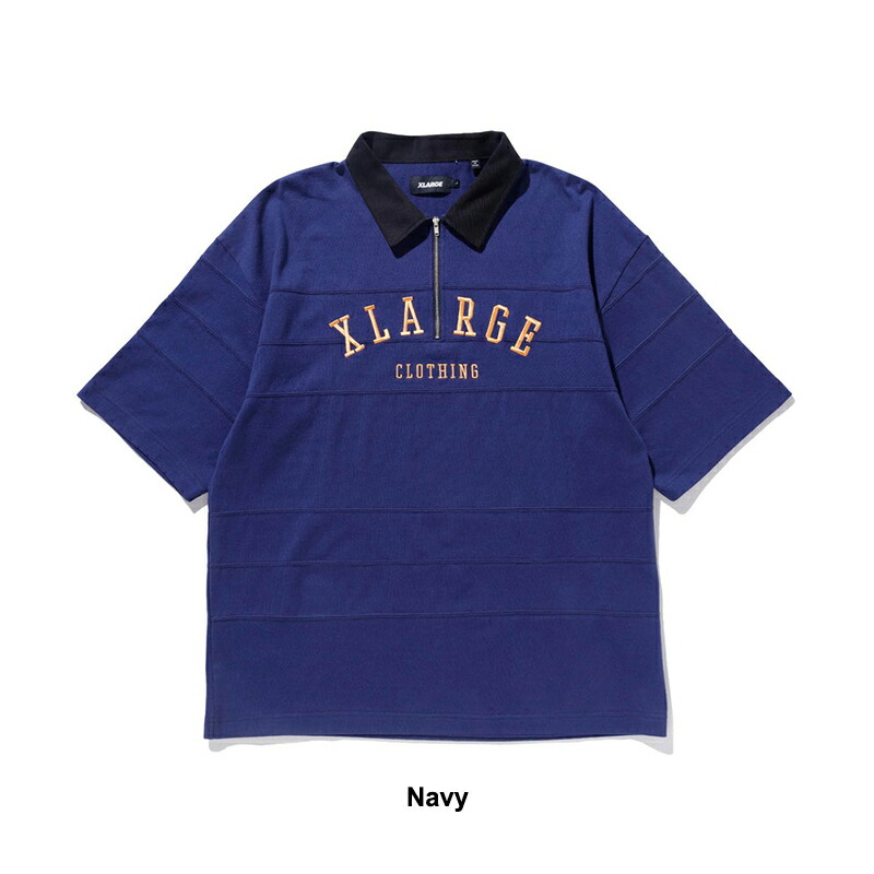 楽天市場】エクストララージ メンズ 半袖 トップス X-LARGE RUGBY ZIP