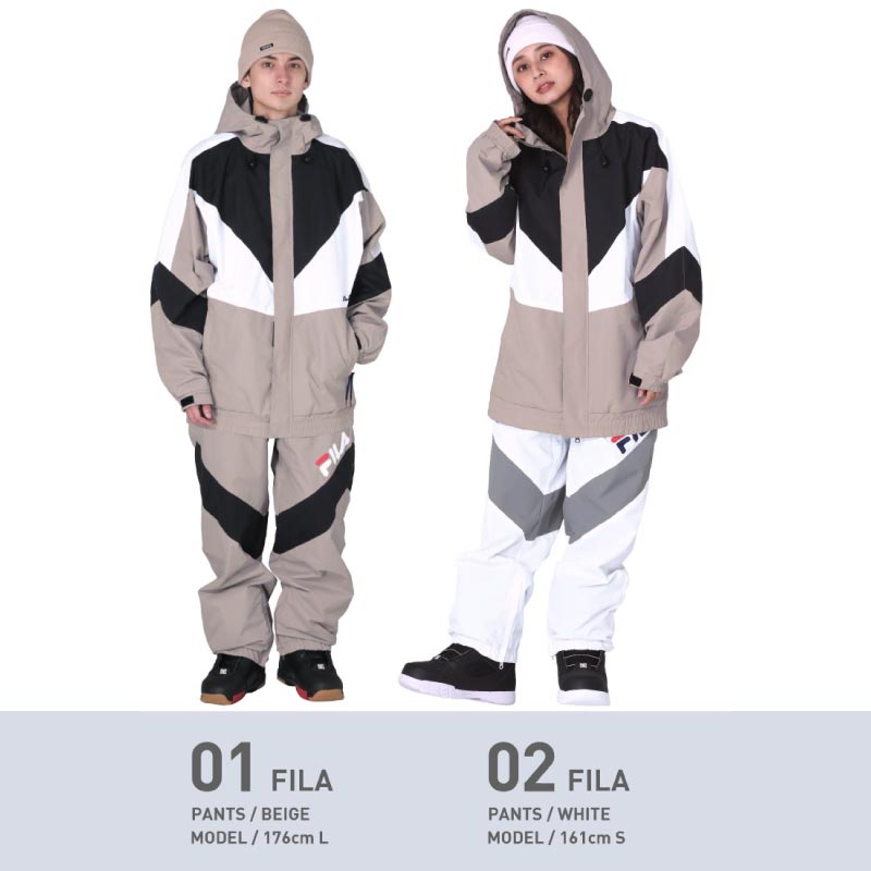 楽天市場】FILA ハイブリッドウェア スノーボードウェア 上下セット