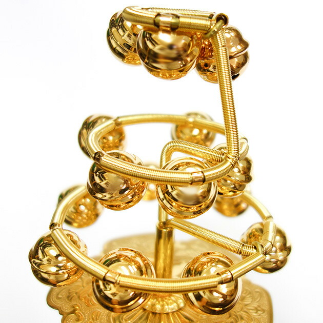 楽天市場】神楽鈴 巫女鈴 特上 西型 三番叟鈴 小 本金使用 コイル式