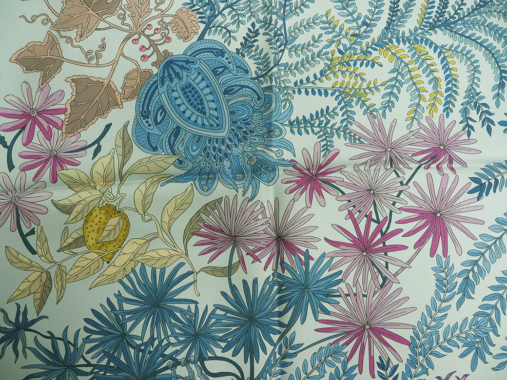 Hermès 画家たちの庭カレスカーフダブルフェイスアラン新品