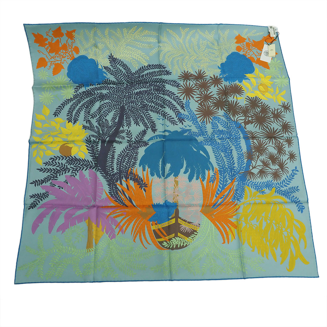 Hermès 画家たちの庭カレスカーフダブルフェイスアラン新品