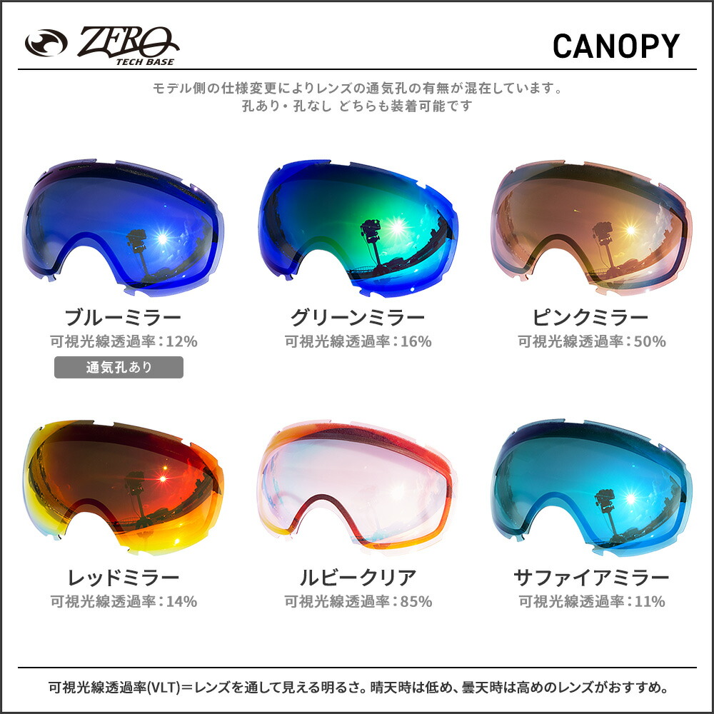 楽天市場】オークリー ゴーグル 交換レンズ キャノピー ZERO TECH BASE