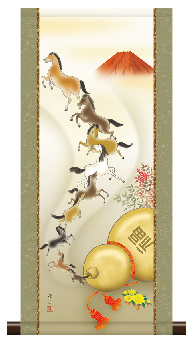 掛け軸 敦煌印象 葛新民 掛け軸 敦煌印象 葛新民 掛け軸 中浦硯堂 六瓢