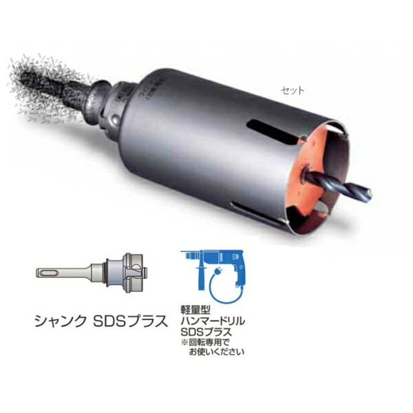 楽天市場】ミヤナガ PCWS55R ポリクリック ウッディングコアドリル