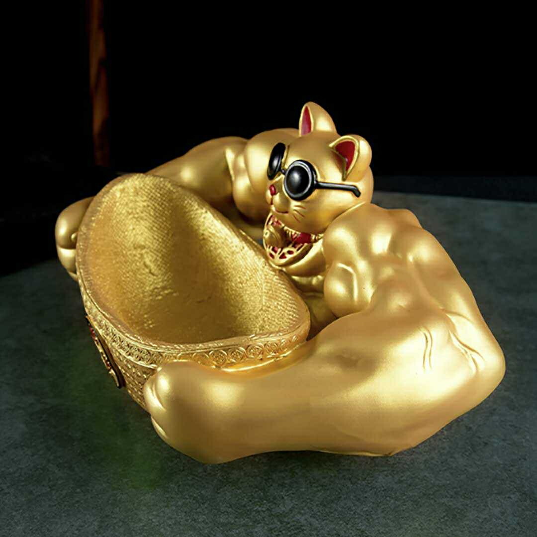 楽天市場】【楽天1位2冠達成】風水 置物 マッスル 招き猫 ーVer2ー