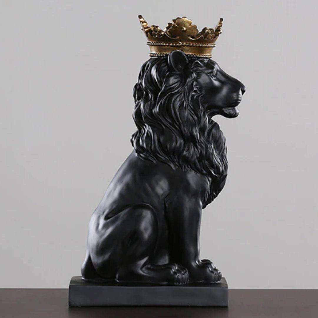 楽天市場】【予約商品】【人気商品】 置物 クラウン キングライオン 3