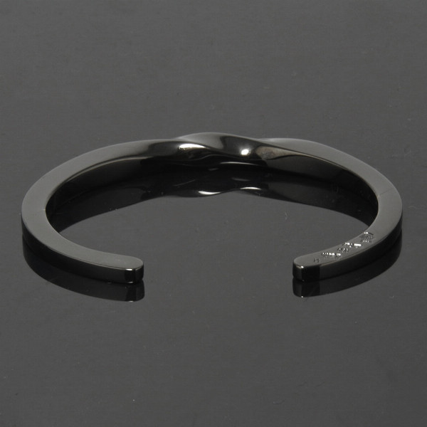 楽天市場】PUERTA DEL SOL メビウス バングル ブラック シルバー950