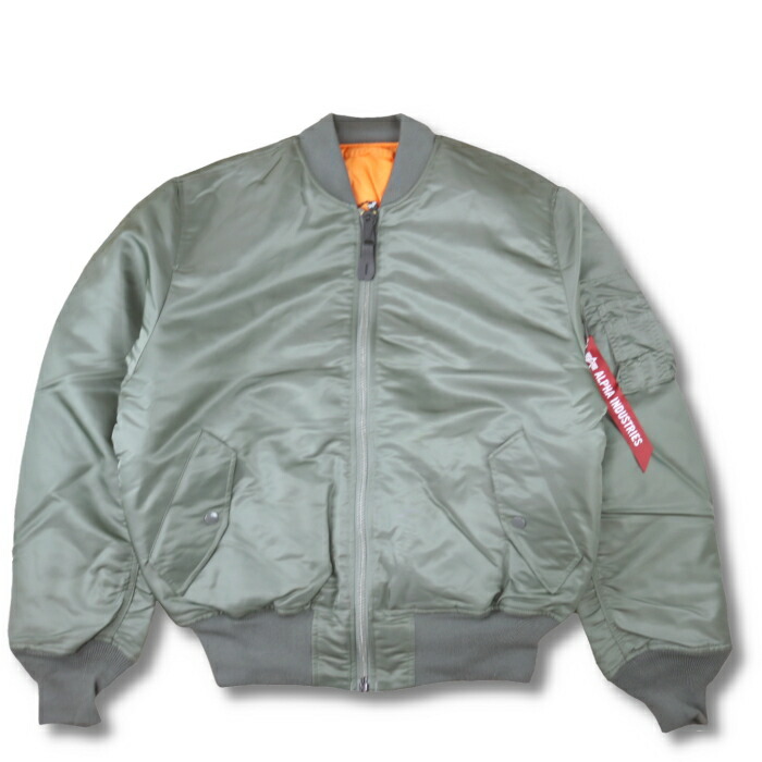 ALPHA アルファ MA-1 レプリカグレー Lサイズ #2000 楽天市場