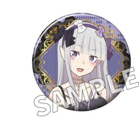 非売品 フィギュア購入特典 リゼロ エミリア スクエア缶バッジ レア 未