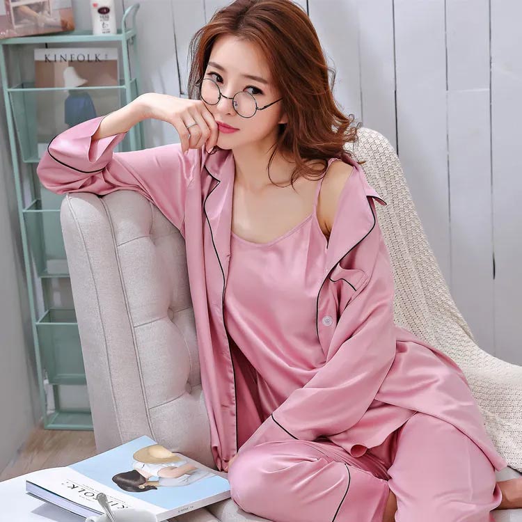 楽天市場】シルク パジャマ レディース 3点セット シルクパジャマ