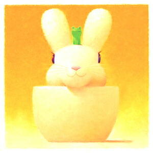 楽天市場】渡辺 宏 絵画・アート(版画額装品)/二人の約束/ウサギ