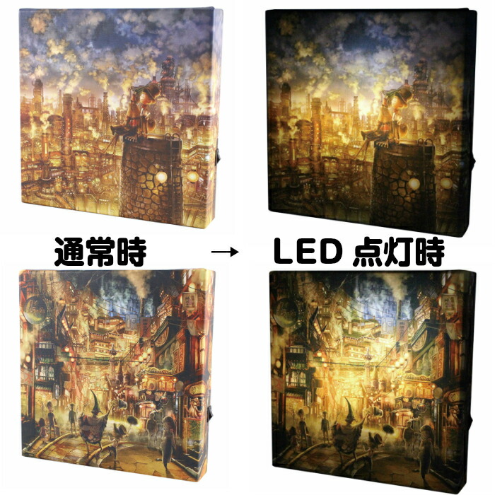 楽天市場】アートボード えんとつ町のプペル 絵 20cm×20cm LED付き