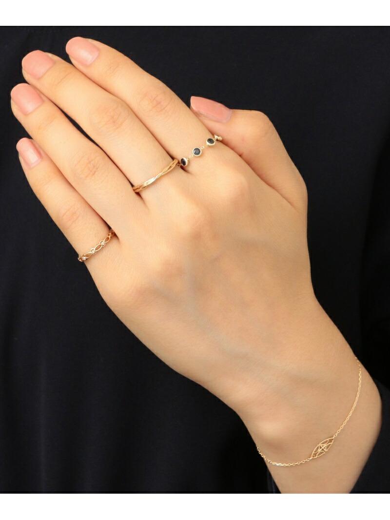 楽天市場】K10サファイアチェーンリング agete アガット アクセサリー