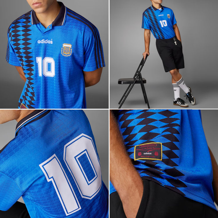 楽天市場】adidas originals アルゼンチン代表 1994 レプリカ