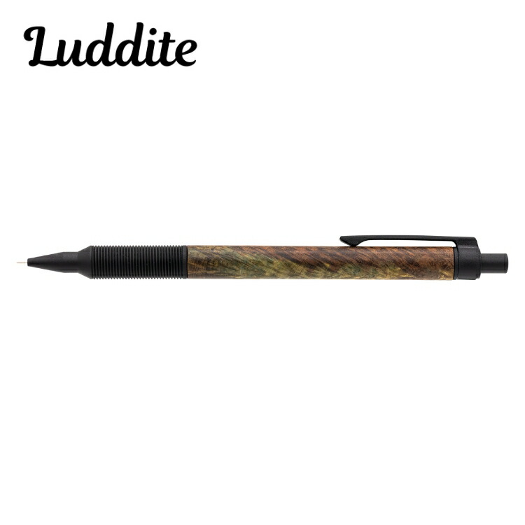 楽天市場】ラダイト 銘木モデル シャープペン エバードロー Mブラック