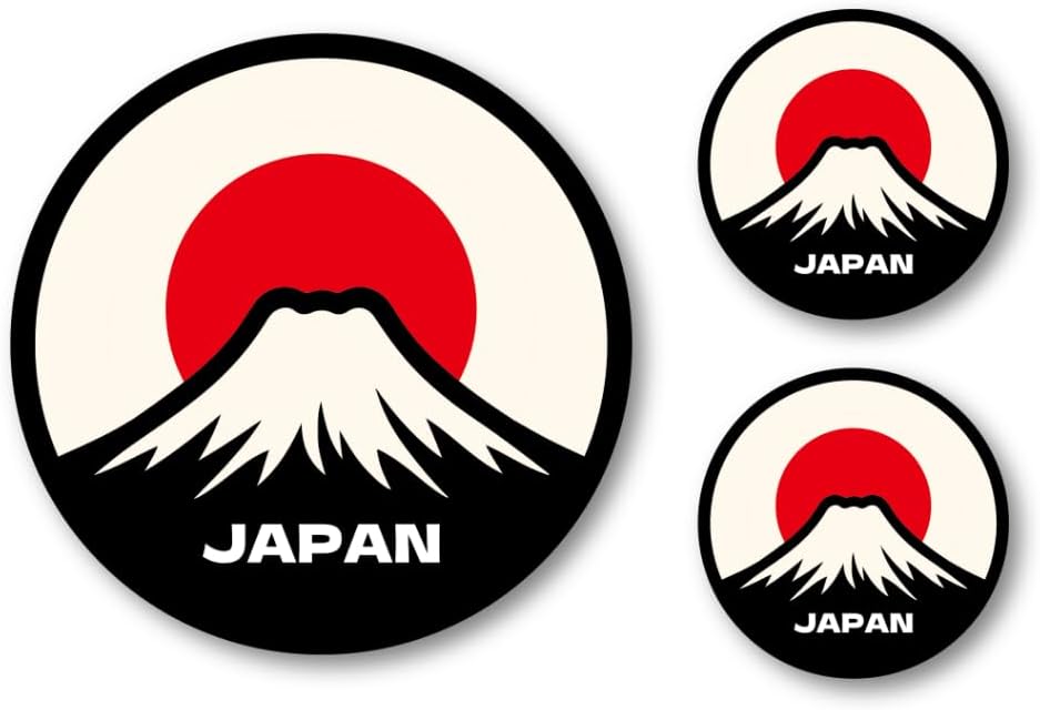 楽天市場】OD-HUB-3-JAPAN02 富士山と日の丸ステッカー 愛夢侍