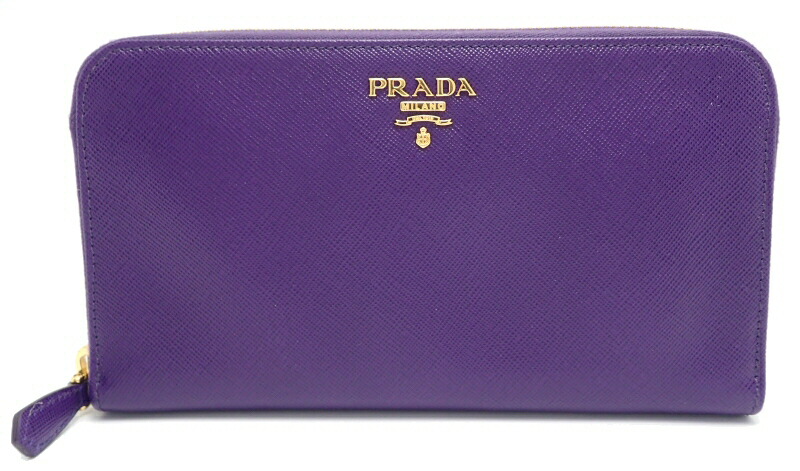 PRADA プラダ レザー 紫 パープル 長財布 A1354A2 楽天市場】【中古