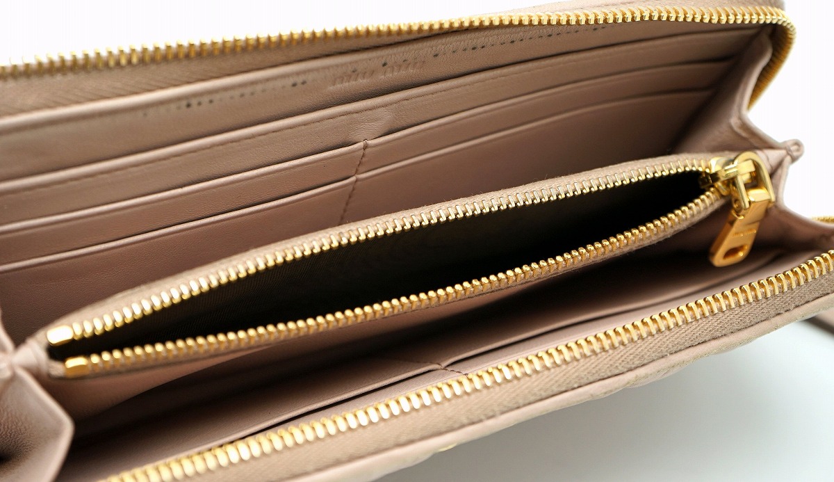 楽天市場】【財布】Miu Miu ミュウ ミュウ マテラッセ L字型ファスナー