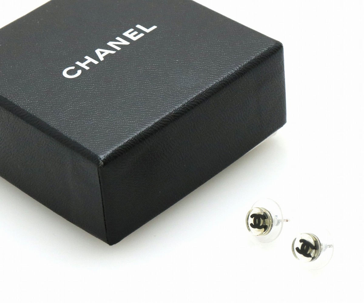 楽天市場】【ジュエリー】CHANEL シャネル ココマーク クリア ピアス