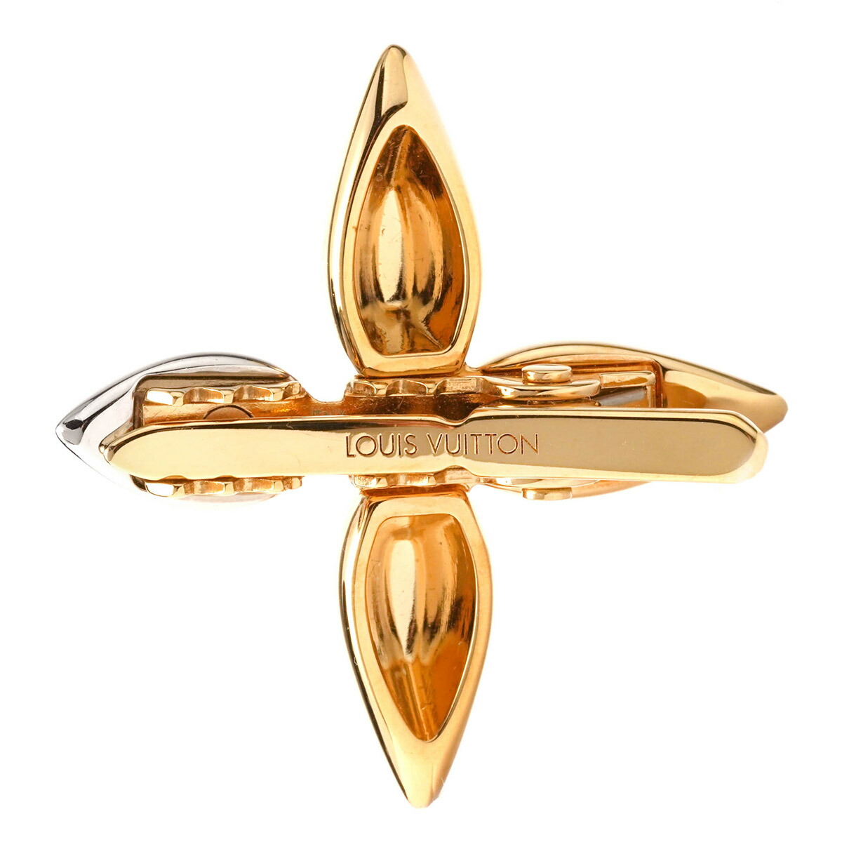 VUITTON ヴィトン クリスタル ヘアピンセット バレッタ・ルイザ ゴールド