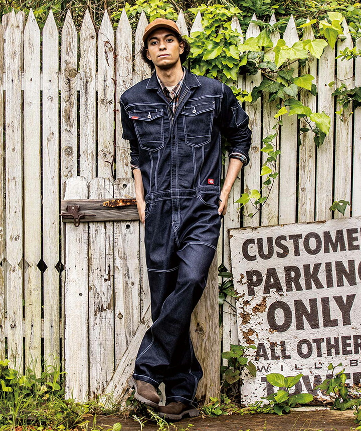 楽天市場】ディッキーズ デニム つなぎ 長袖 D-706 男女兼用 メンズ